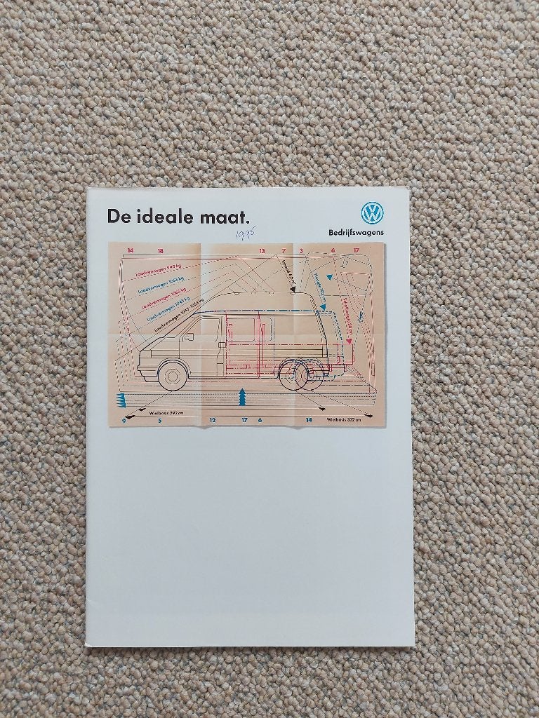 Folder Volkswagen Bedrijfswagens, Boeken, Ophalen of Verzenden, Zo goed als nieuw, Volkswagen