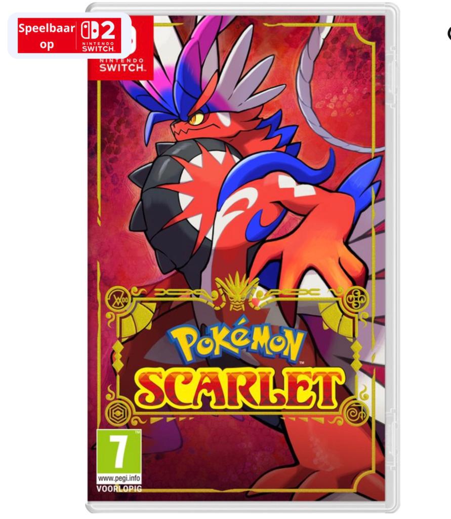 Te koop; Pokemon Scarlet voor Nintendo Switch, Spelcomputers en Games, Avontuur en Actie, 1 speler, Ophalen of Verzenden, Zo goed als nieuw
