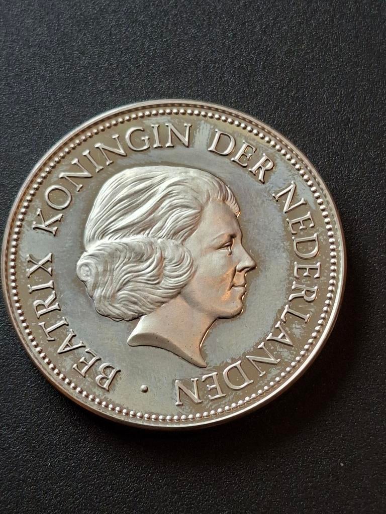 Beatrix 30 april 1980 zilver, Postzegels en Munten, Ophalen of Verzenden, Koningin Beatrix, Zilver