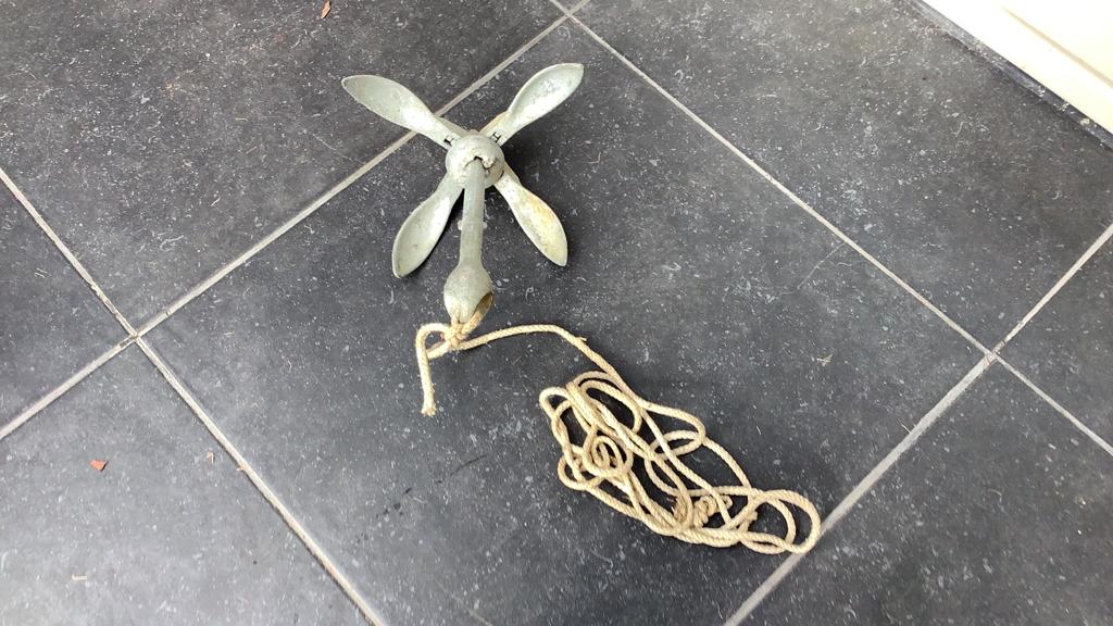 Klapanker 2.5 kg, Watersport en Boten, Bootonderdelen, Ophalen of Verzenden, Gebruikt