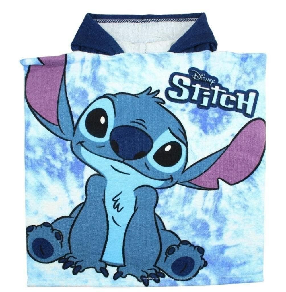 Stitch Badponcho - Sneldrogend - Disney Badcape, Kinderen en Baby's, Stitch, Jongen of Meisje, One size, Nieuw