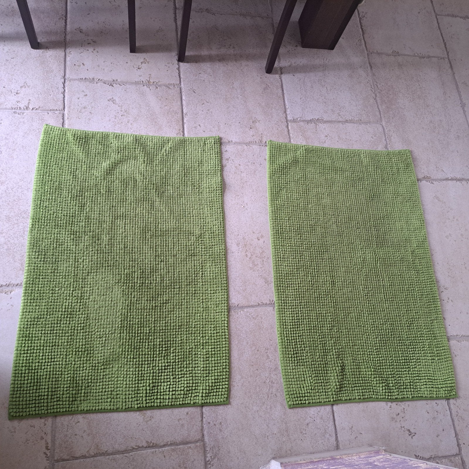 Badmat 60x90 cm - Groen, Ophalen, Gebruikt, Groen, Badmat