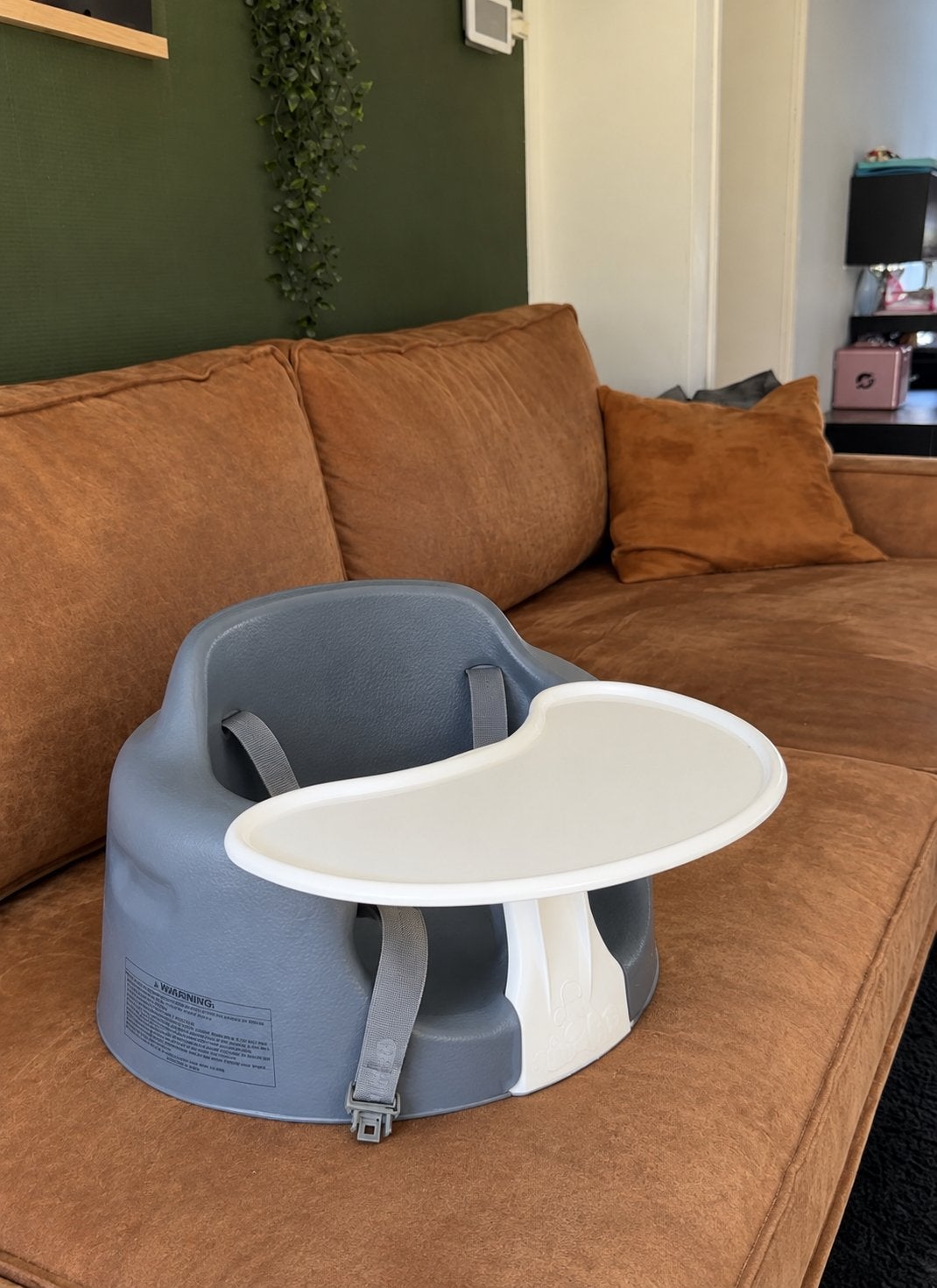 Bumbo stoel met afneembaar eetblad - Grijs, Ophalen, Gebruikt, Overige typen, Afneembaar eetblad