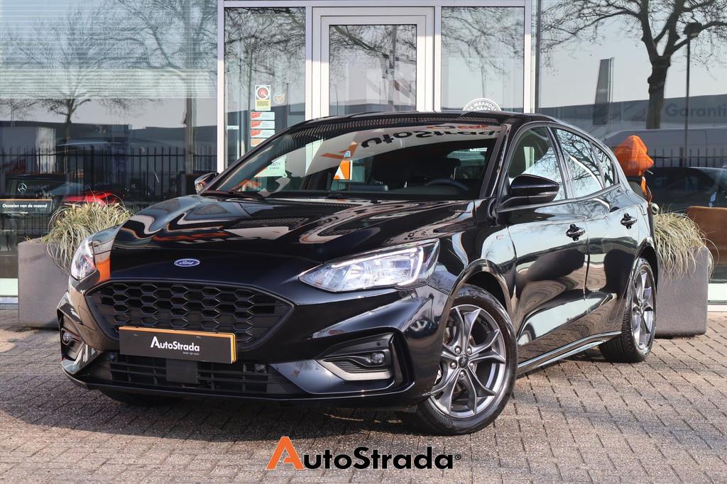 Ford Focus 1.0 EcoBoost ST-LINE 125pk I 1e eigenaar I Camera, Gebruikt, Met garantie (alle), Adaptive Cruise Control, Zwart