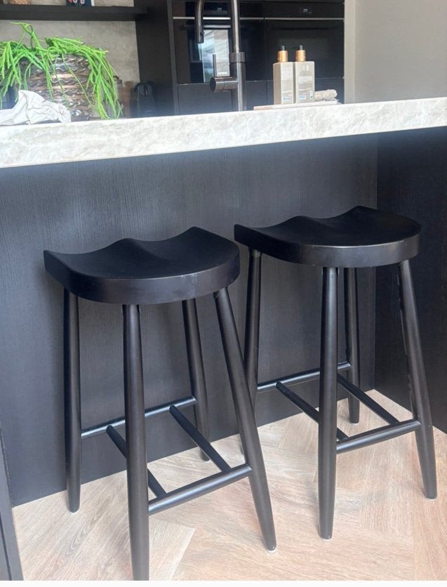 2 of 4 barkrukken kookeilandkrukken barstoelen counterstoel, Gebruikt, Met voetsteun, 60 tot 90 cm, Ophalen of Verzenden