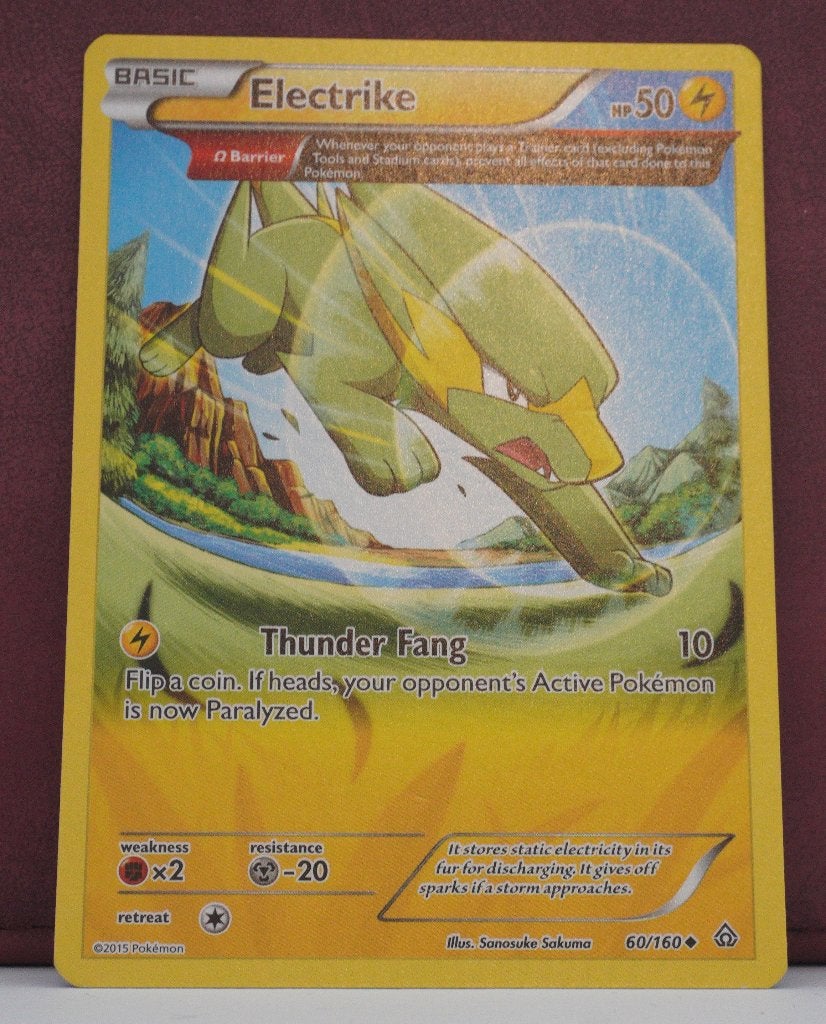 Electrike 60-160 Primal Clash Pokémon Kaart, Verzenden, Nieuw, Losse kaart