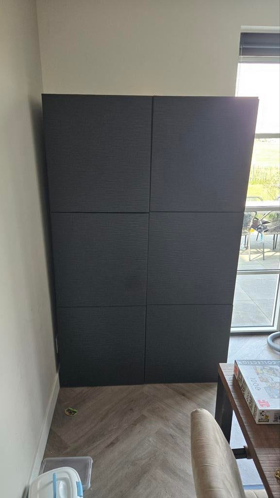 IKEA Besta Kasten - Zwart - 193x60x41 cm, Ophalen, 50 tot 100 cm, 150 tot 200 cm, 25 tot 50 cm