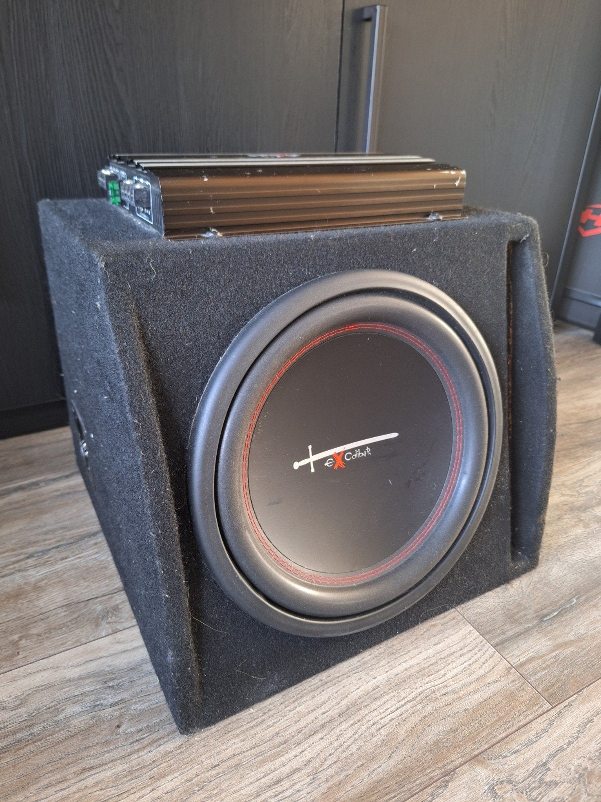 Excalibur Subwoofer met Versterker X280.2 560W, Ophalen, Gebruikt