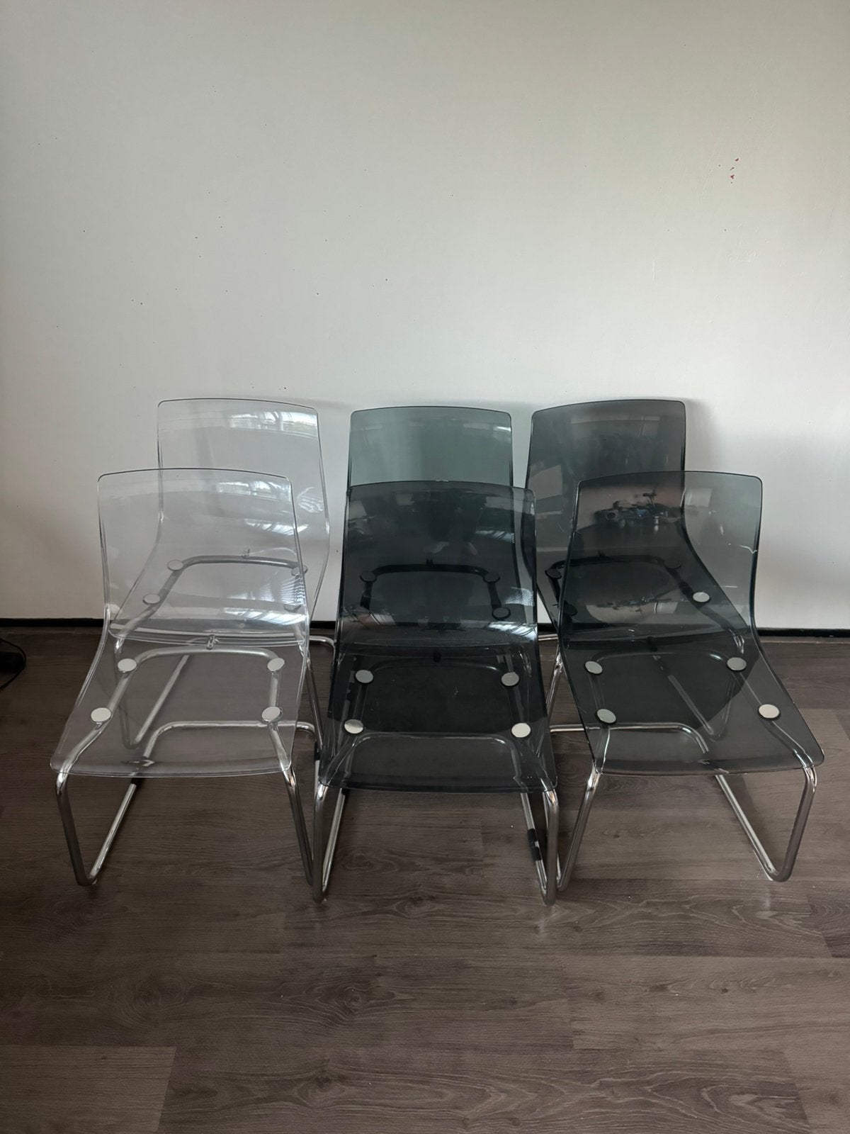 6 IKEA Tobias stoelen, Huis en Inrichting, Tafels | Salontafels, Ophalen, Minder dan 50 cm, Gebruikt, 50 tot 100 cm