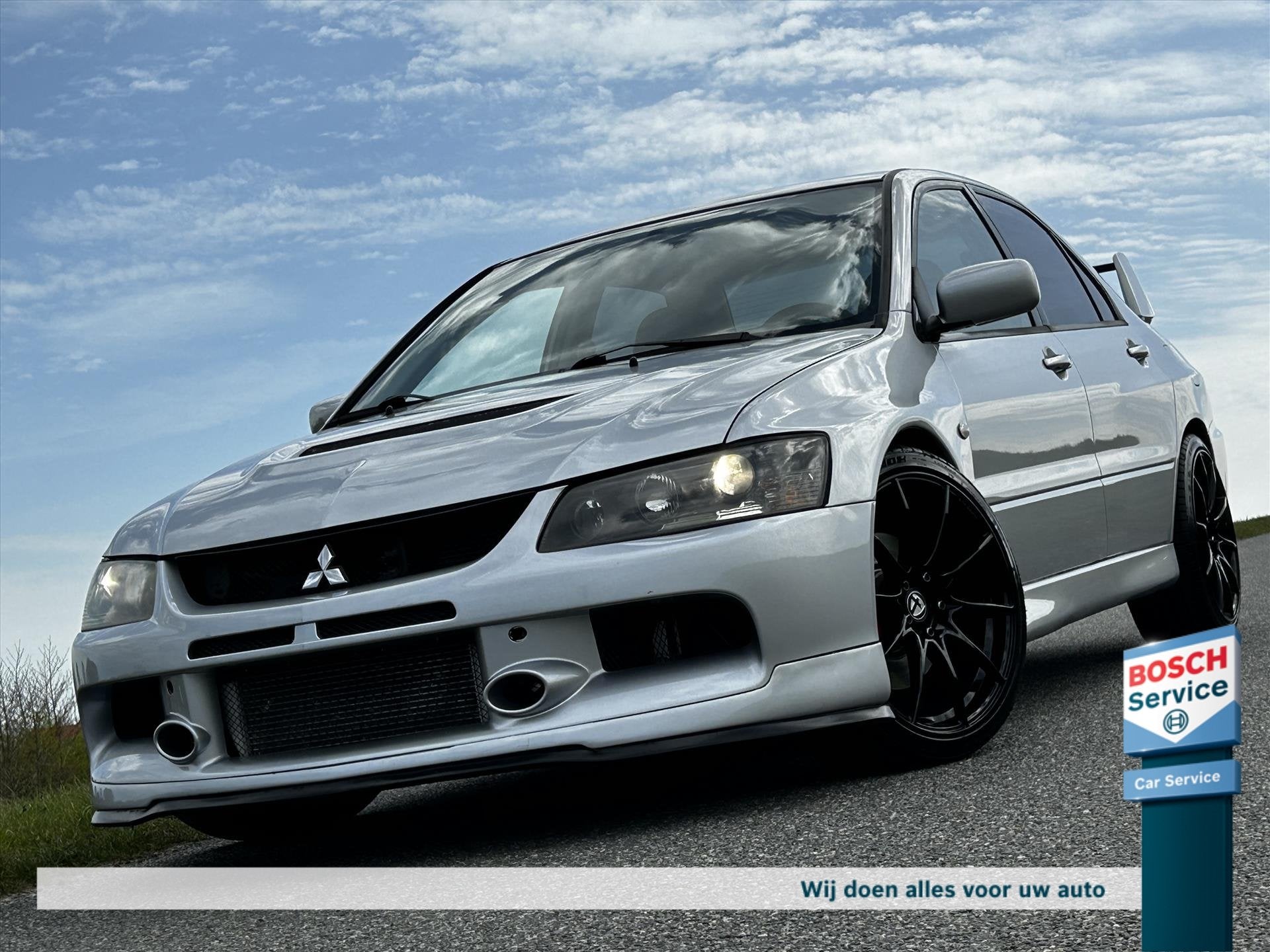Mitsubishi Lancer evo 8 MILTEK / KW SCHROEFSET / AIRCO / REC, Gebruikt, 4 cilinders, 1445 kg, Bedrijf
