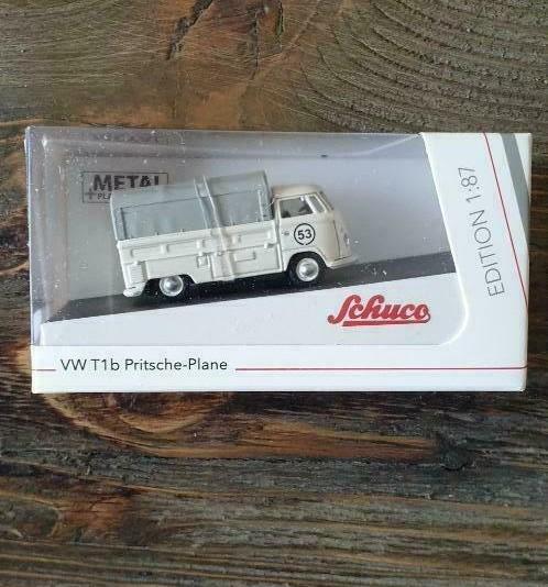 Schuco 26503 H0 VW T1 met huif, met nr 53 nieuw 1:87, Hobby en Vrije tijd, Modelauto's | 1:87, Ophalen of Verzenden, Nieuw, Auto