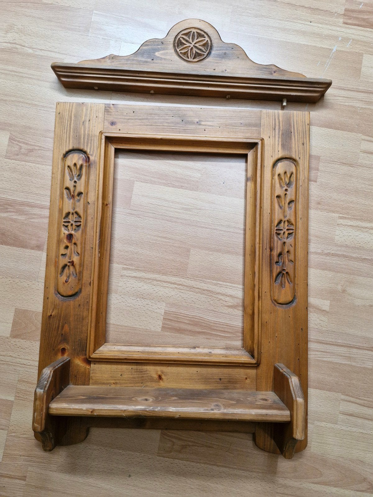 Voglauer "Anno 1600" houten spiegel frame - Voor restauratie, Ophalen