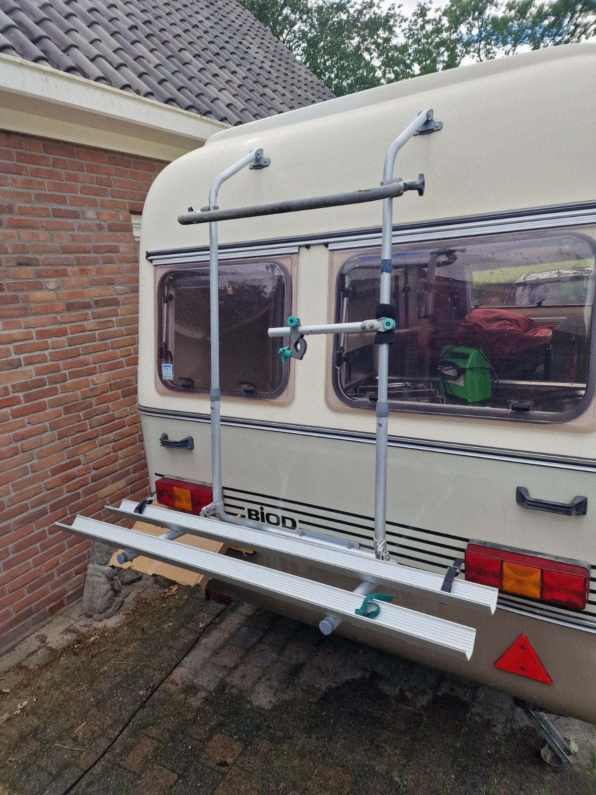 Fietsen drager, aluminium, 2 fietsen, topy bike rack, Caravans en Kamperen, Ophalen