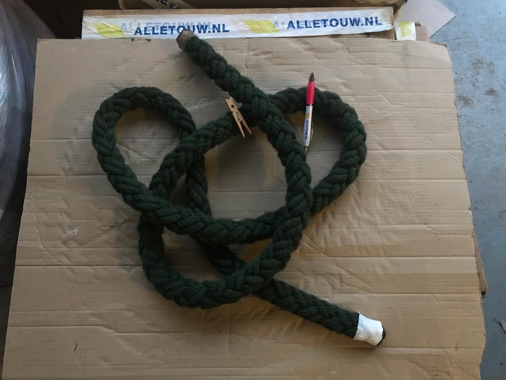 Zacht Groen Nylon touw 32mm, Ophalen of Verzenden
