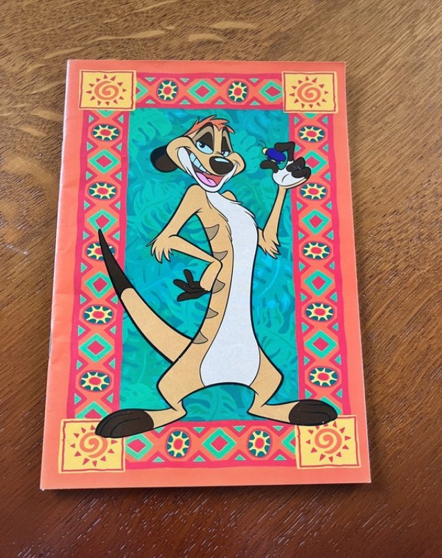 Schrift Timon & Pumba - The Lion King, Ophalen of Verzenden, Gebruikt, Film en tv, Knutselboek