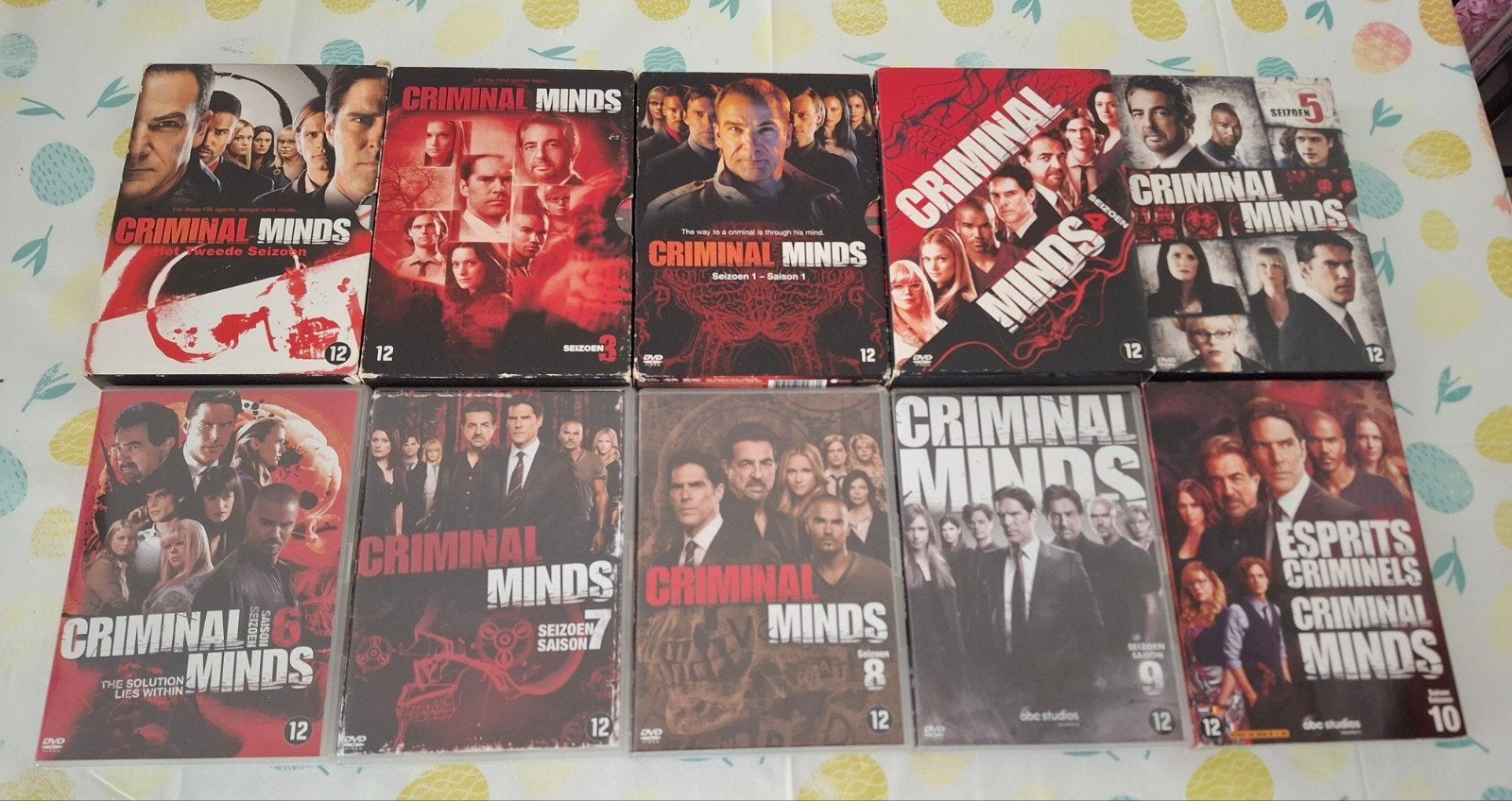 Tv serie criminal minds seizoenen 1 tot 10, Vanaf 12 jaar, Ophalen of Verzenden, Zo goed als nieuw, Actie en Avontuur