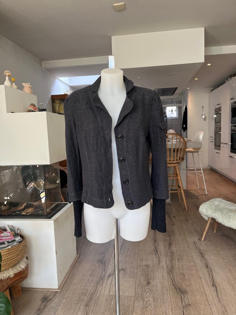 jasje marc cain sports mt 40, Kleding | Dames, Ophalen of Verzenden, Zo goed als nieuw, Jasje, Grijs