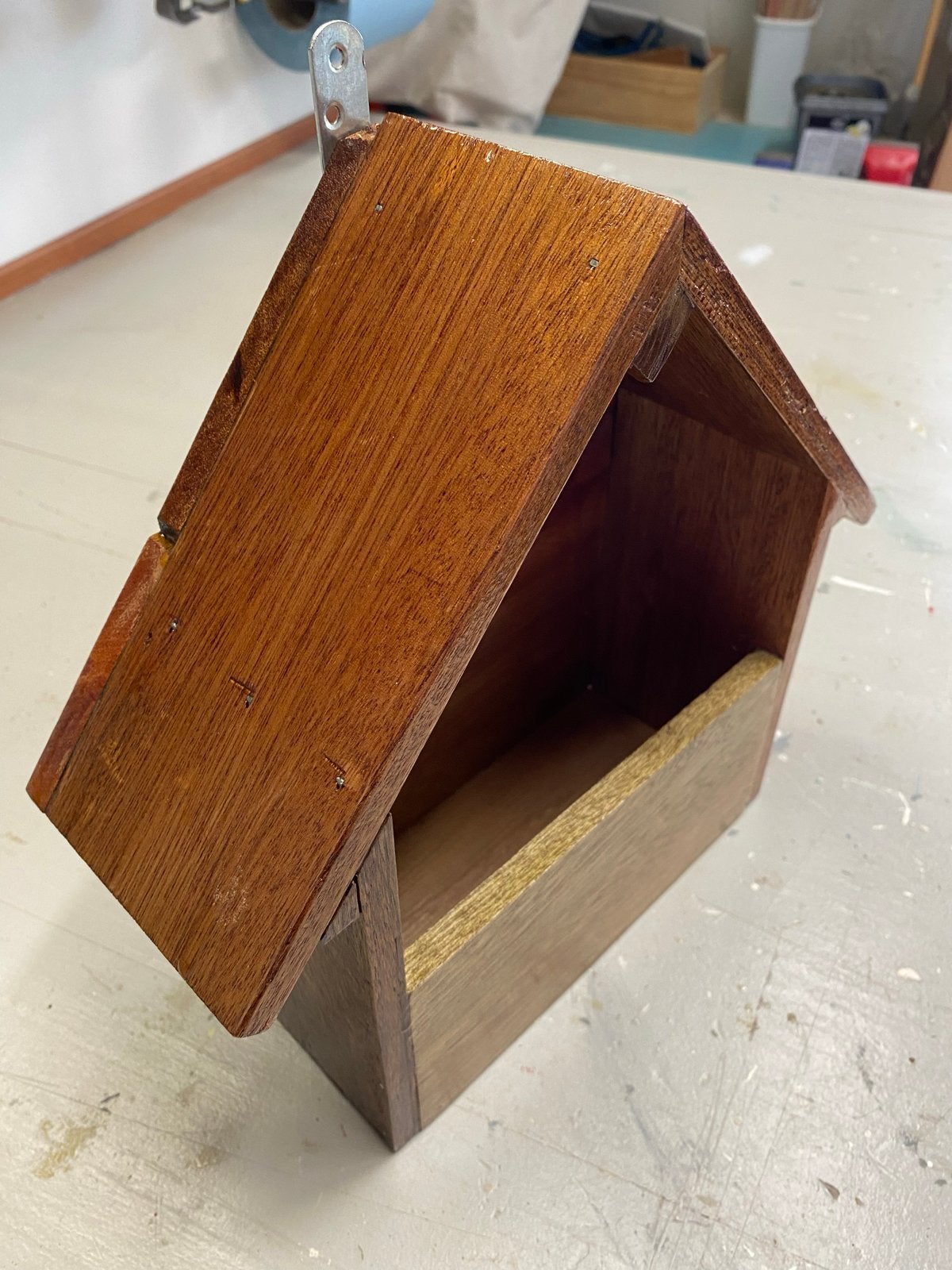 Houten roodborst Vogelhuisje/Voederhuisje, Ophalen, Nieuw