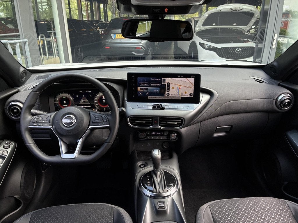 Nissan Juke 1.6 Hybrid N-Design | COLD PACK | NIEUW EN DIREC, Auto's, Nissan, Stof, Euro 6, Wit, Bedrijf