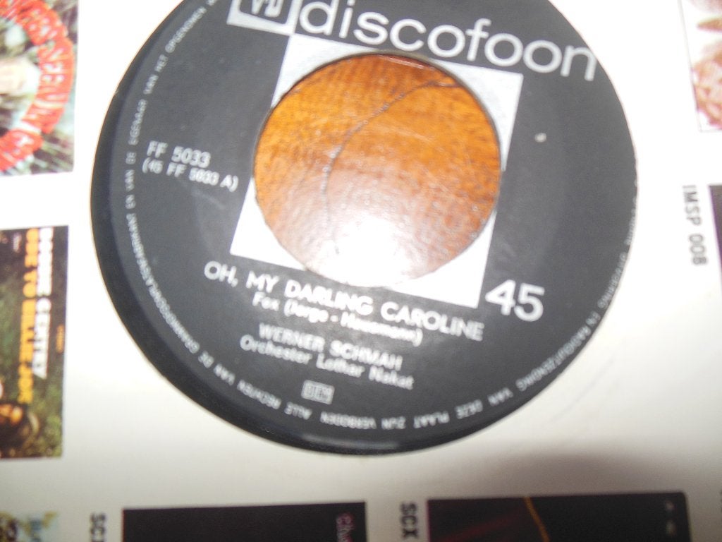 single werner schwah 45rpm jukebox vinyl discofoon records, Gebruikt, 7 inch, Ophalen of Verzenden, Pop
