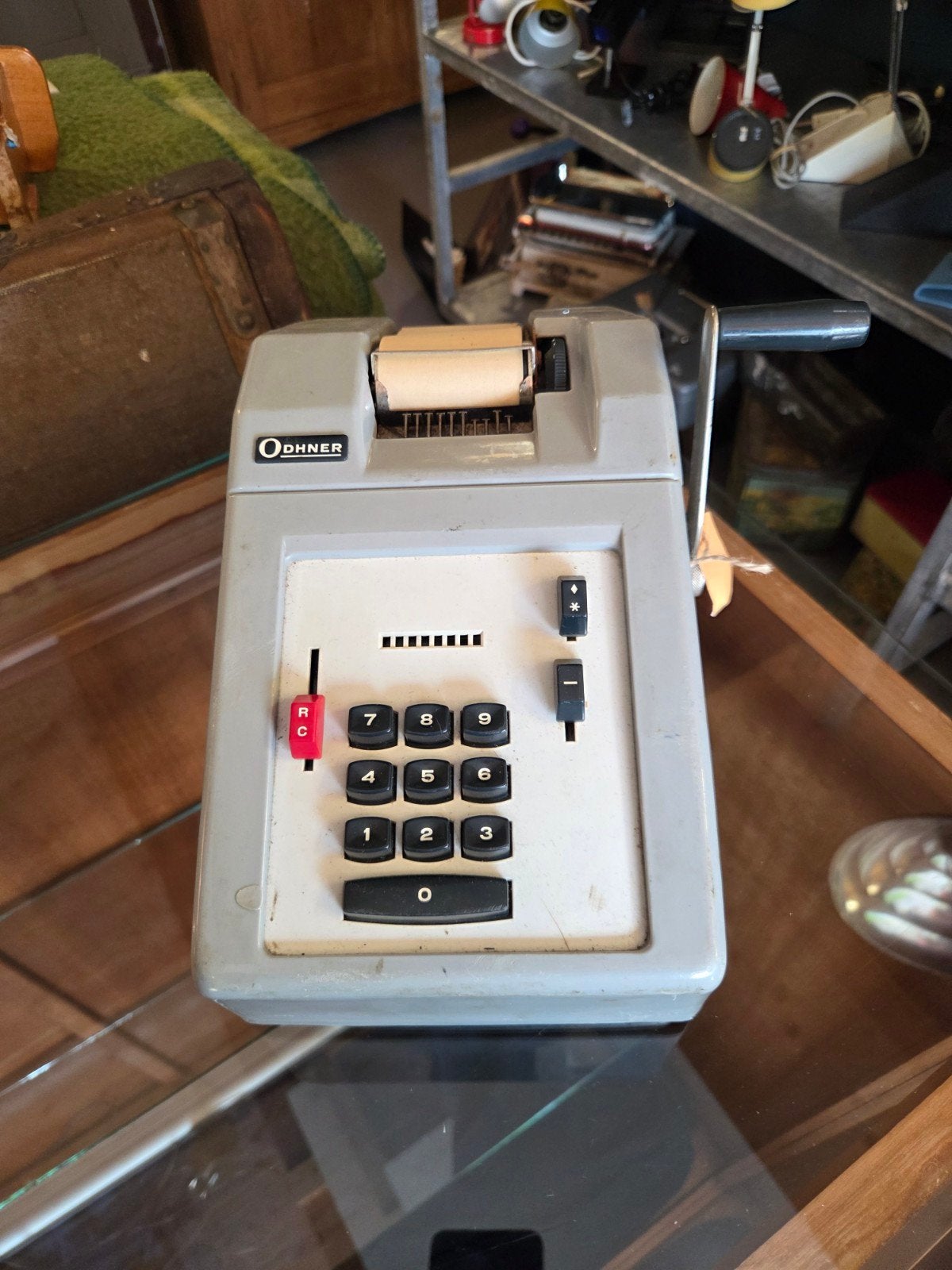 vintage retro Odhner kassa telmachine, Ophalen, Huis en Inrichting