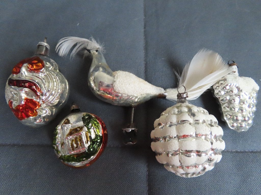 Kerstballen met een zwaan, Ophalen of Verzenden, Gebruikt