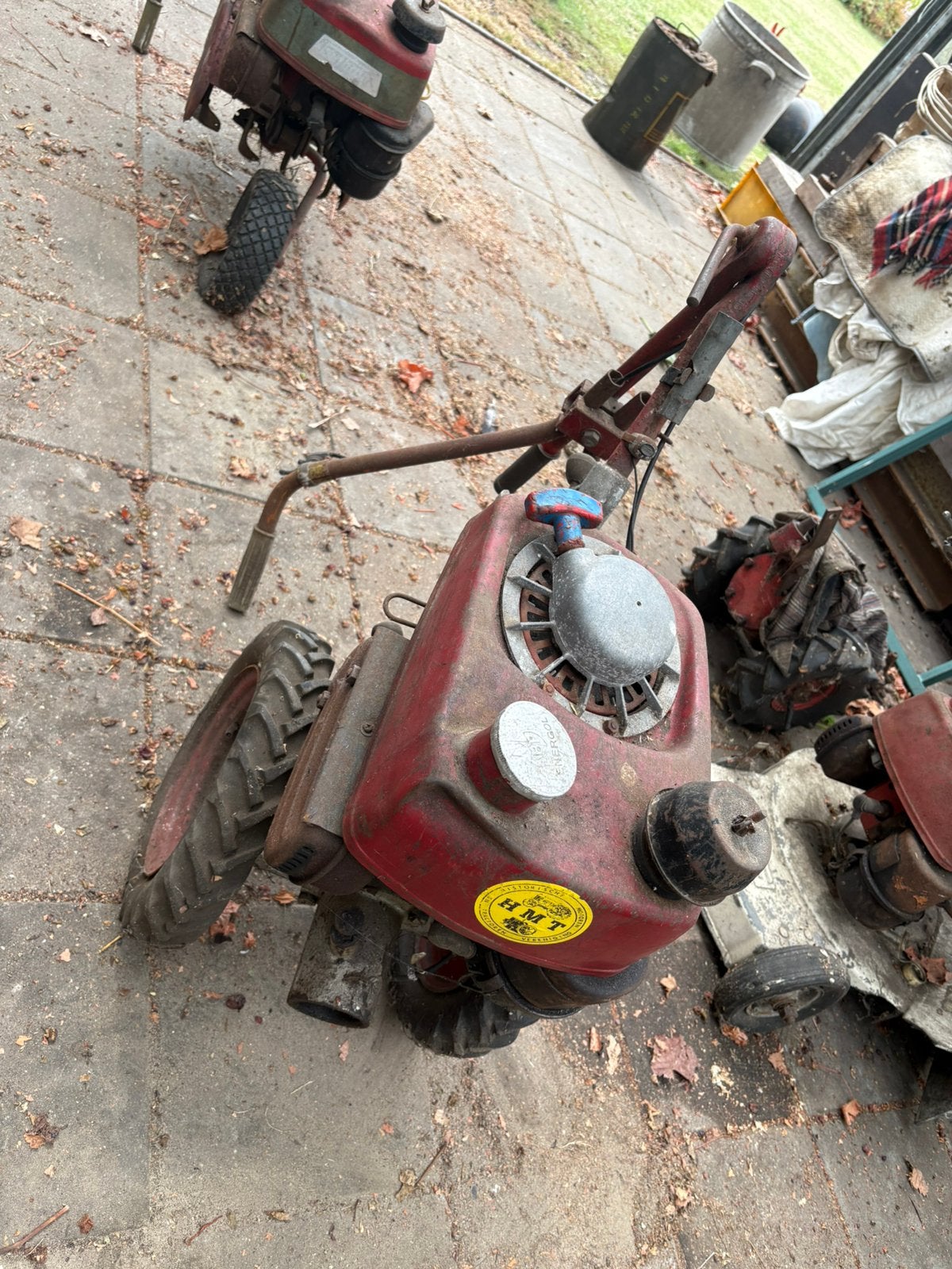 Gutbrod terra,frees,cirkel/vingerbalkmaaier, 2 wiel tractor, Ophalen