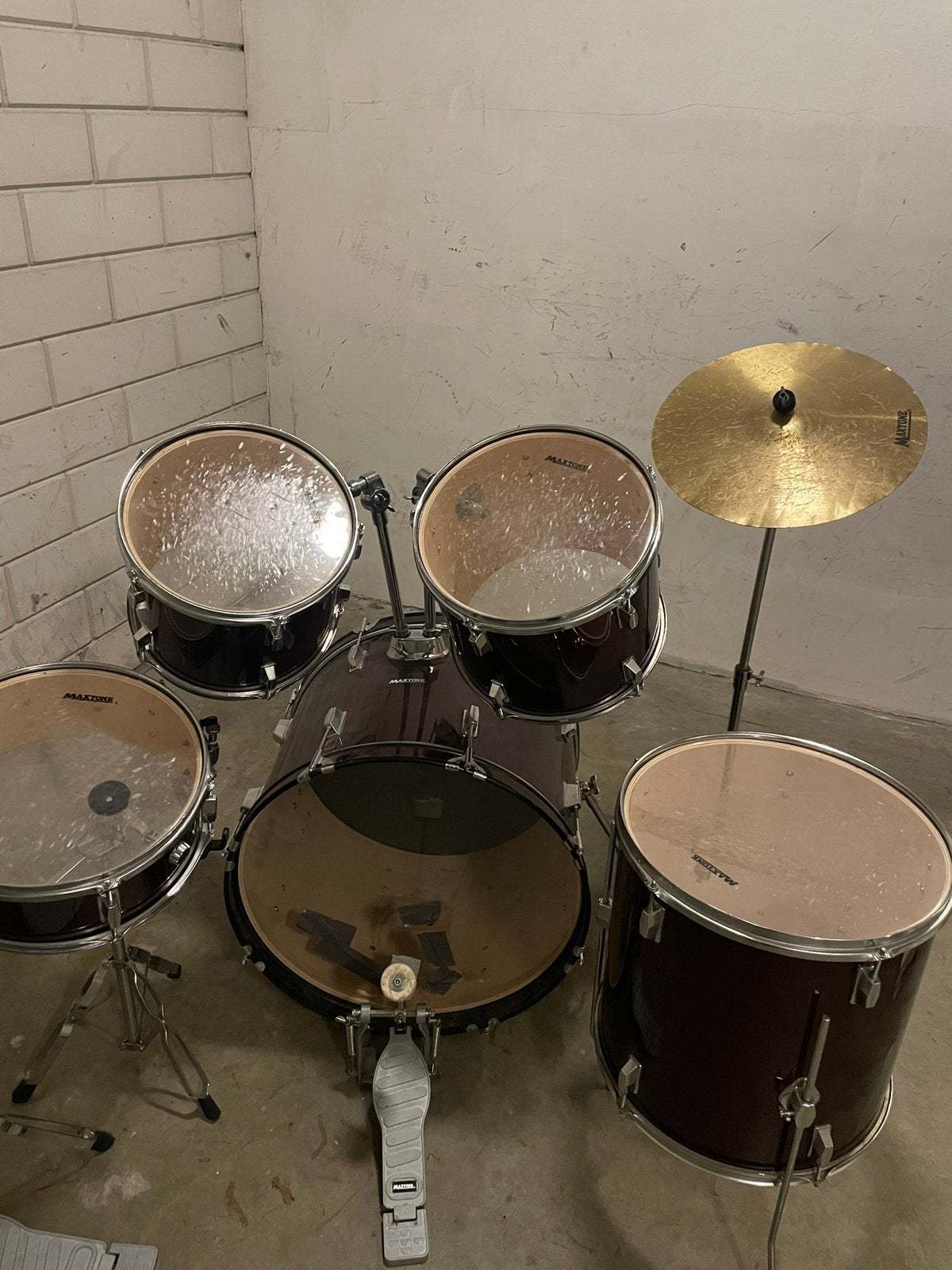 Drumstel voor beginners, Muziek en Instrumenten, Ophalen, Gebruikt, Overige merken