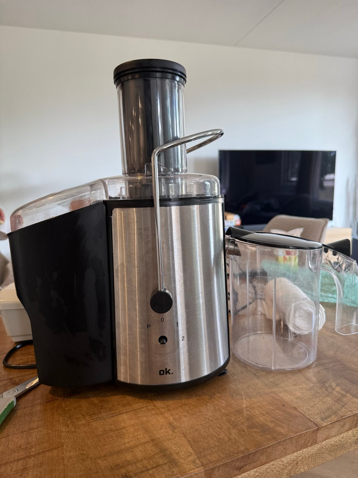 OK. Sapcentrifuge - Zo goed als nieuw, Witgoed en Apparatuur, Juicers, Ophalen of Verzenden, Zo goed als nieuw, Elektrisch, Sapcentrifuge
