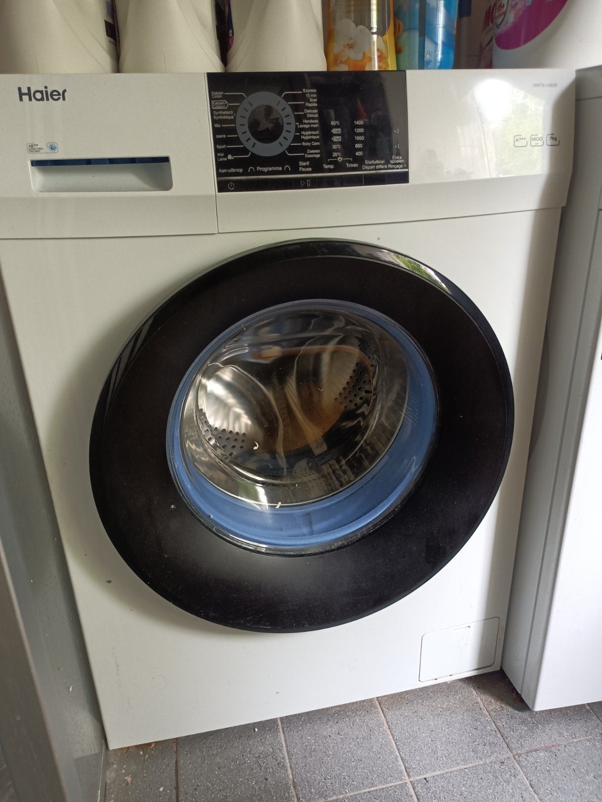 Haier Voorlader Wasmachine HW70-14829 - 7kg, 1400 toeren, Witgoed en Apparatuur, Ophalen, Gebruikt