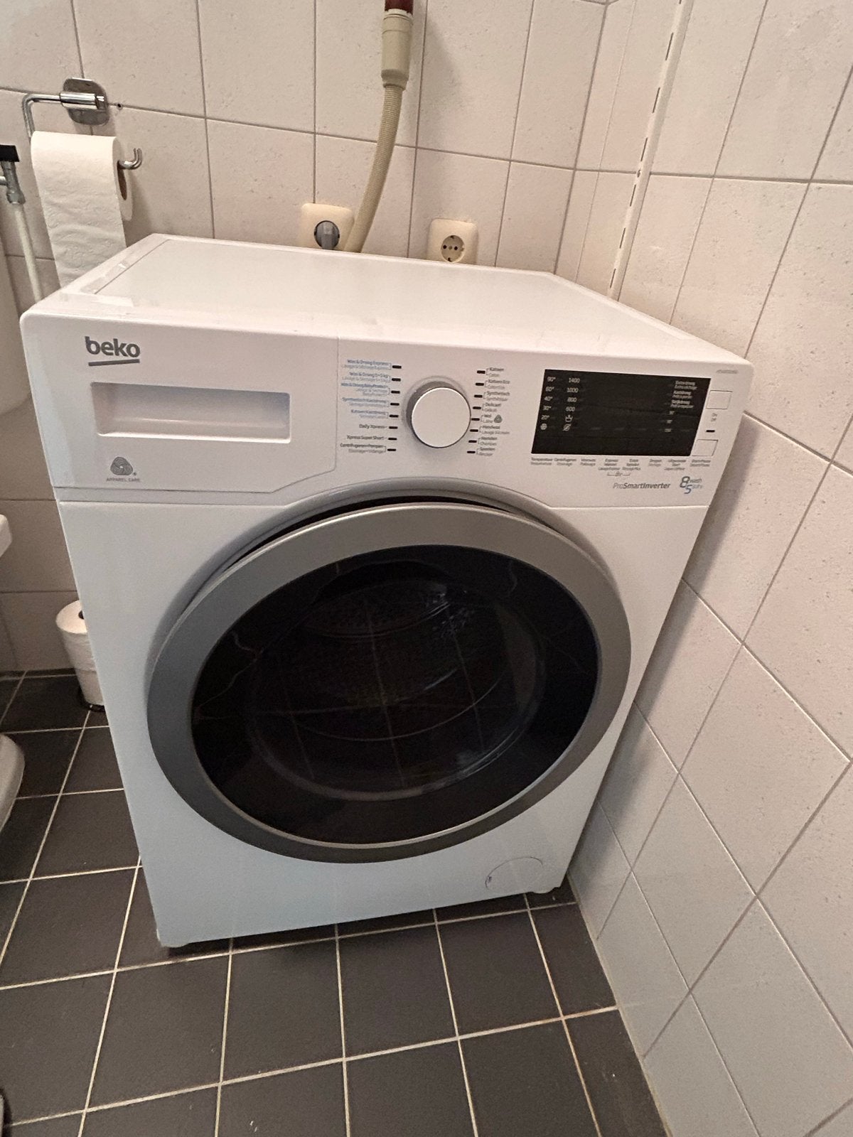 Beko ProSmartInverter Was/droog combi, Ophalen, 1200 tot 1600 toeren, Gebruikt, 8 tot 10 kg