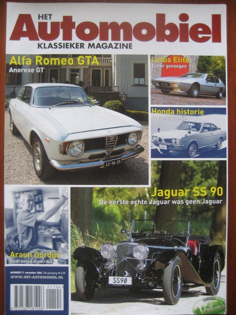 Het Automobiel 11 2004 Alfa Romeo Junior 1300, Lotus Elite, Ophalen of Verzenden, Nieuw, Alfa Romeo