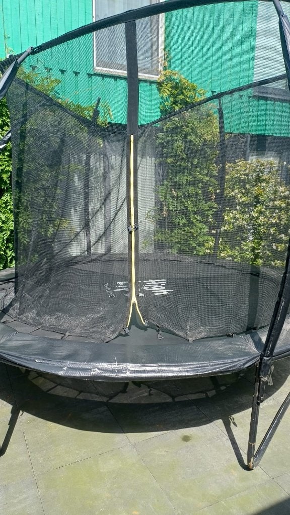 Nette grote trampoline 305 cm, Ophalen, Gebruikt