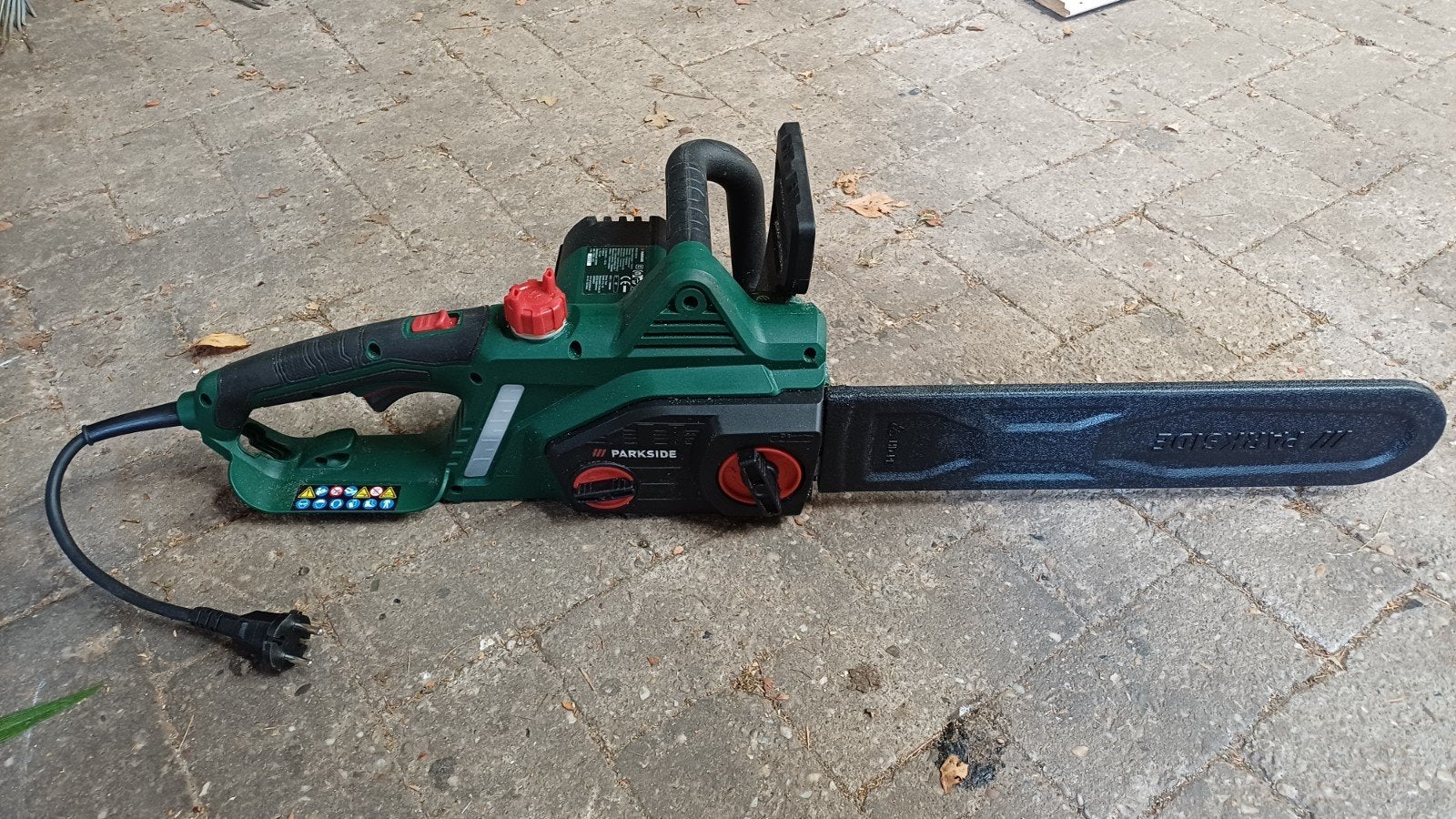 Parkside elektrische kettingzaag PEKS 2200 B1 met olie, Gebruikt, 70 mm of meer, Kettingzaag, Ophalen of Verzenden