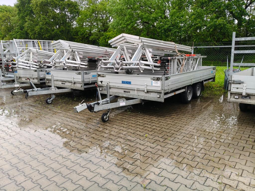 3 stuks Hulco aanhanger tandemasser 3000 kg bakmaat 400x200, Ophalen, Zo goed als nieuw
