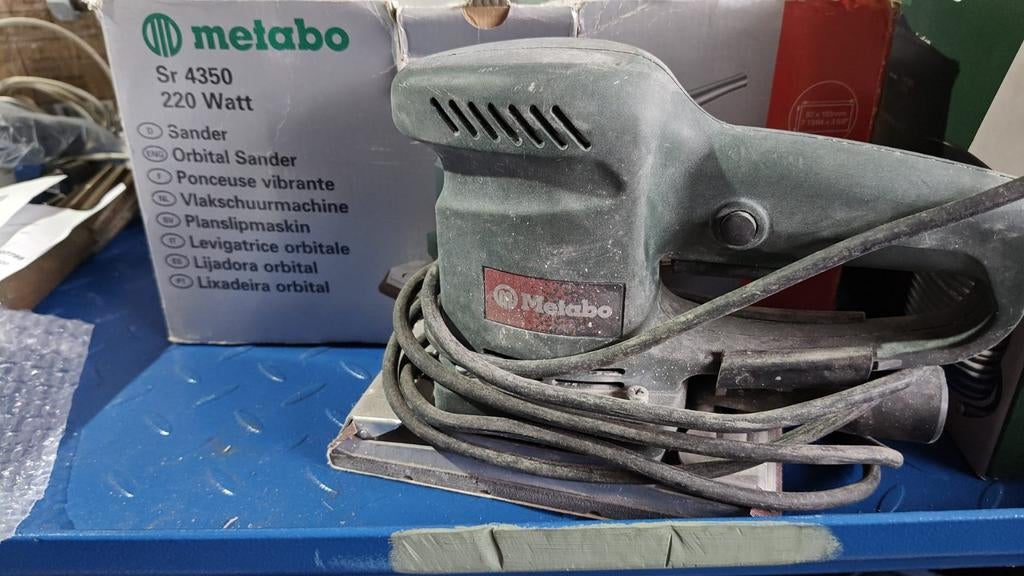 Metabo vlakschuurmachine, Doe-het-zelf en Verbouw, Gereedschap | Schuurmachines, Ophalen, Minder dan 600 watt, Vlakschuurmachine