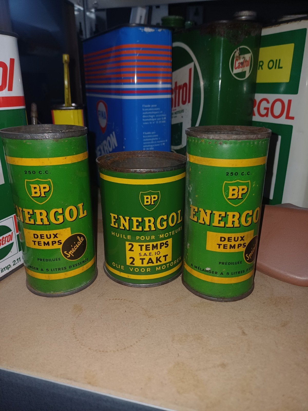 bp energol olieblik, Ophalen of Verzenden, Gebruikt