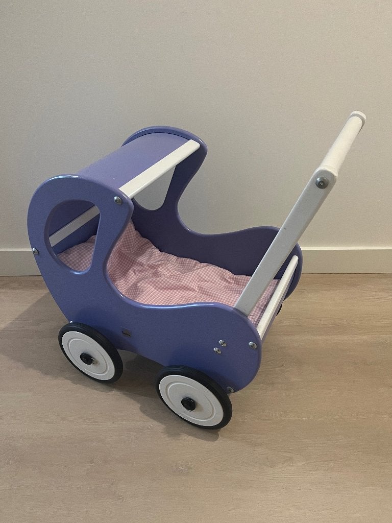 Houten poppenwagen, Ophalen, Gebruikt, Duw- of Trekspeelgoed
