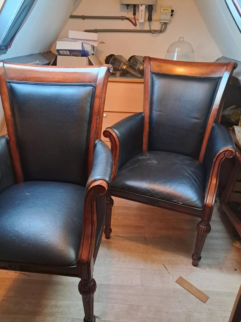 Fauteuils  heeft aandacht nodig ophalen in Sliedrecht, Ophalen of Verzenden, Gebruikt, 75 tot 100 cm