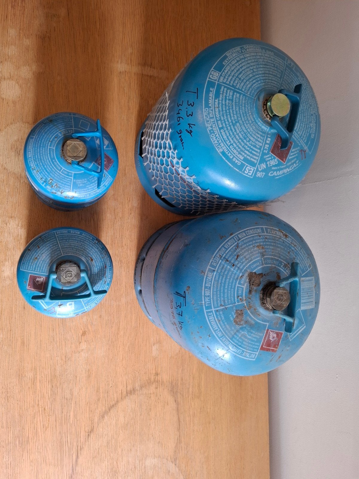 Campingaz gasfles met restje gas, Ophalen