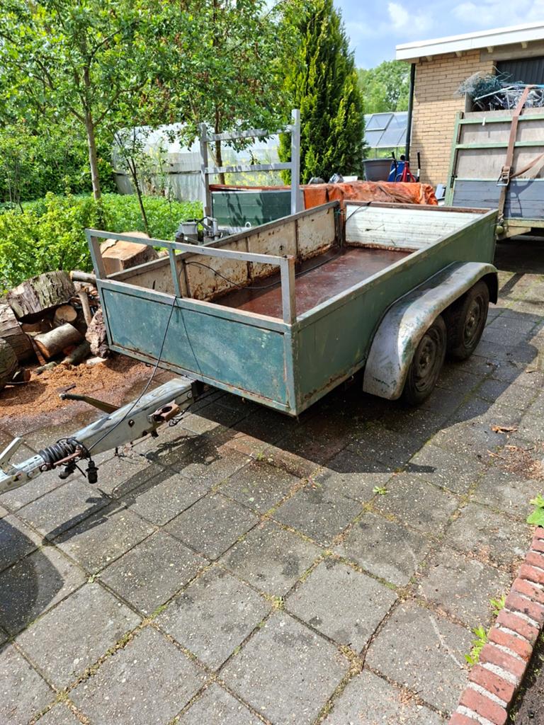aanhanger dubbelasser alois kober opknapper, Ophalen, Gebruikt