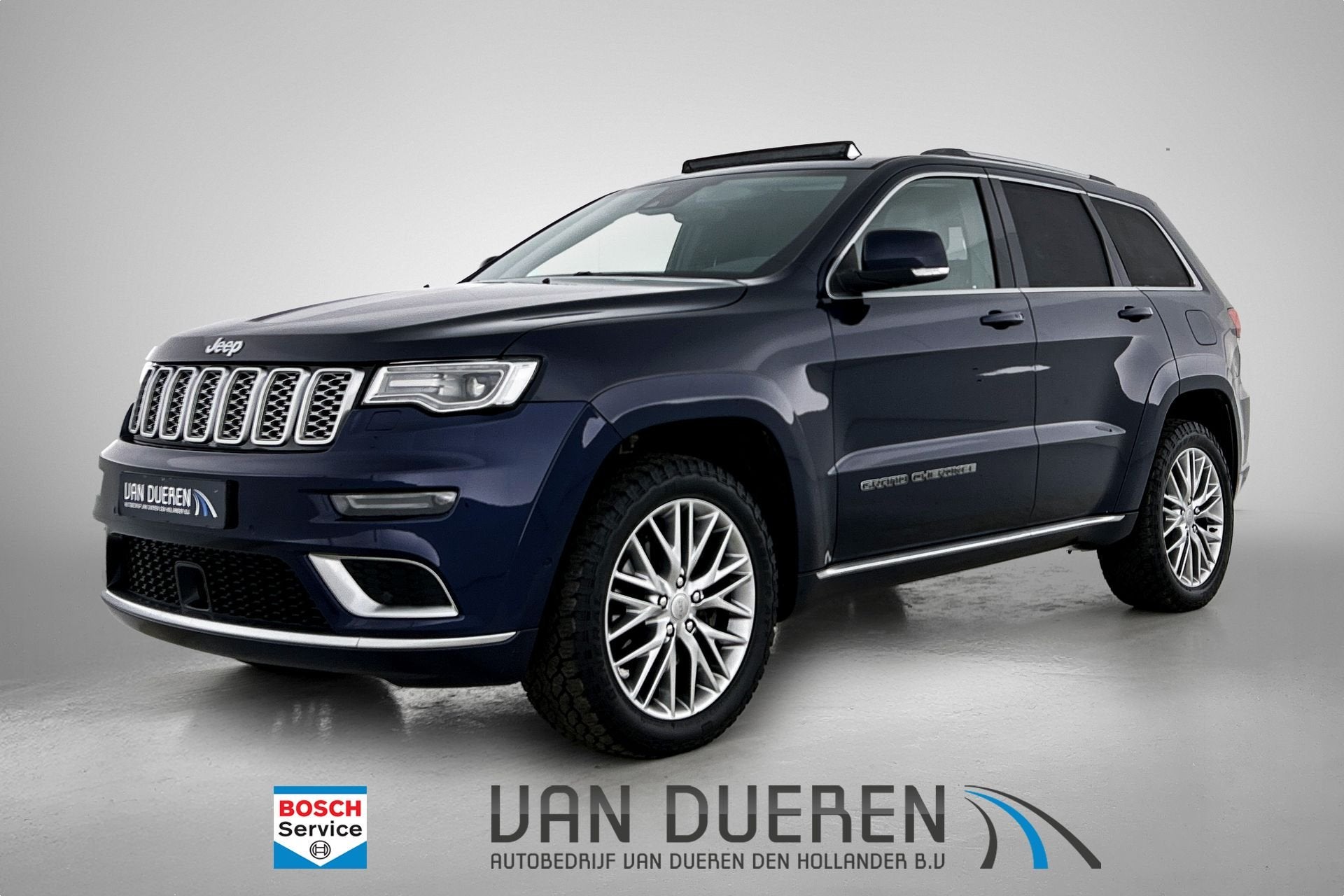 Jeep Grand Cherokee 3.0 CRD Summit Grijs Kent Leder VAN, Tre, Gebruikt, 252 pk, Blauw, 2987 cc