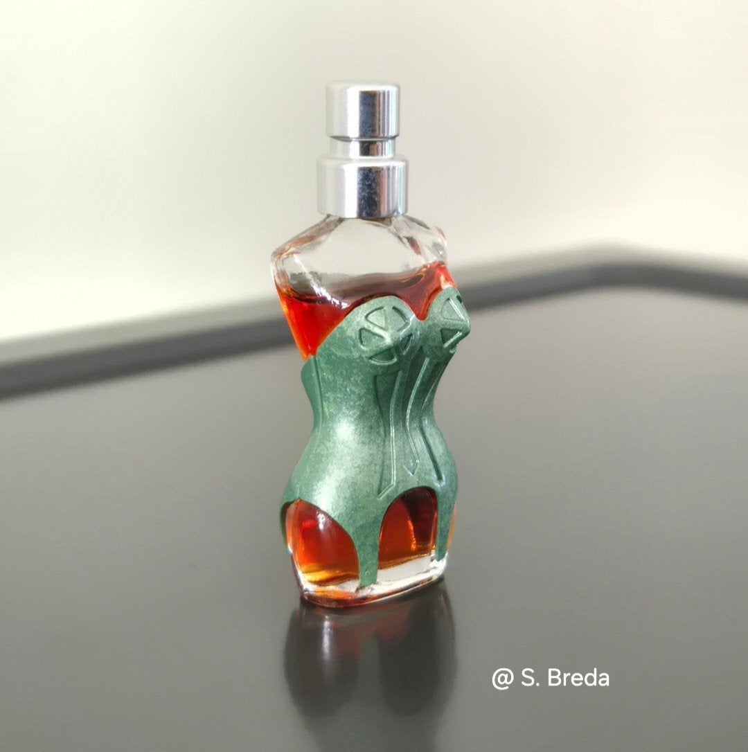 Jean Paul Gaultier - Classique - Pure Parfum miniatuur groen, Ophalen of Verzenden, Zo goed als nieuw, Miniatuur, Gevuld