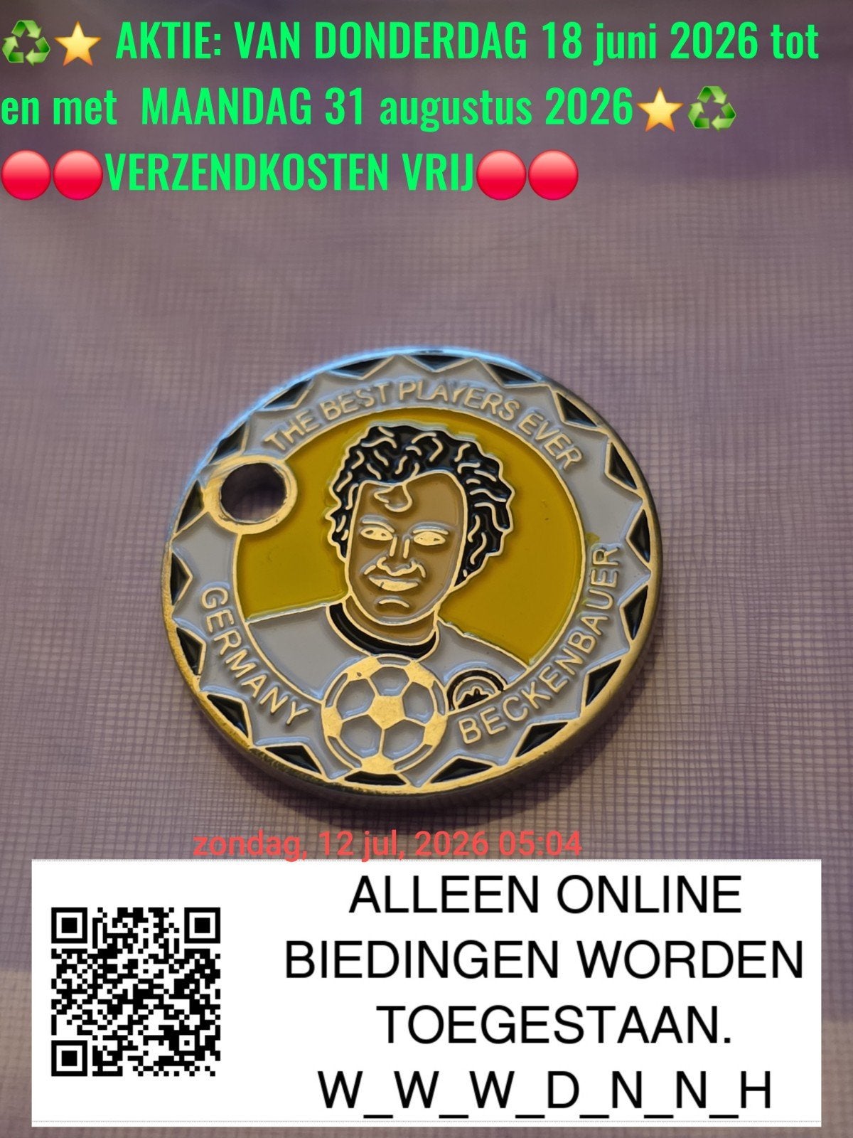 🔴🛒 Setje van 8 the best players ever muntjes, Verzenden