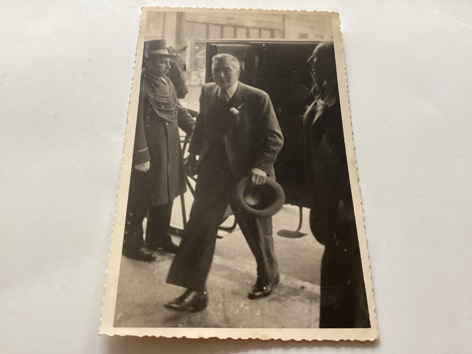Zeldzame vintage foto van man met hoed, voor 1940 utrecht, Gebruikt, Foto, Ophalen of Verzenden, Voor 1940