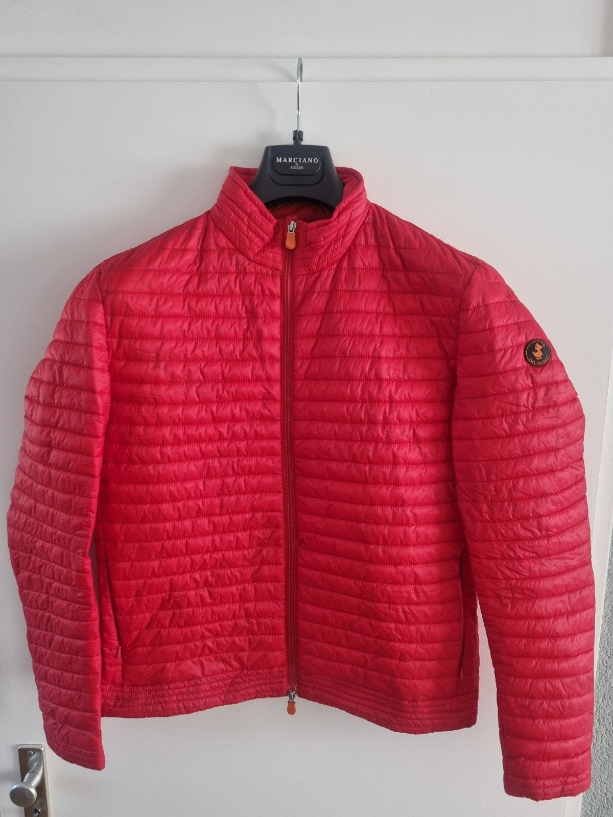 Save the Duck zomerjas rood XL - Zo goed als nieuw, Maat 46/48 (XL) of groter, Save the Duck, Ophalen of Verzenden, Zo goed als nieuw