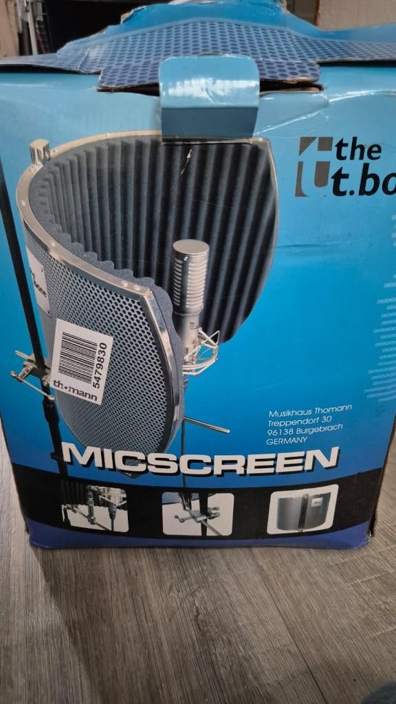 the T.bone Microfoon Isolatiescherm / Reflectiefilter, Muziek en Instrumenten, Microfoons, Ophalen, Studiomicrofoon