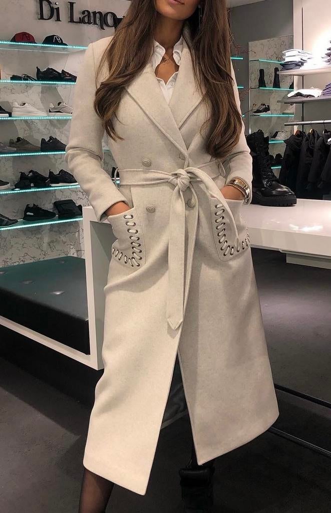 Nikkie Annie Coat Maat 34 Crème Josh V, Ophalen of Verzenden, Zo goed als nieuw, Maat 34 (XS) of kleiner, Beige