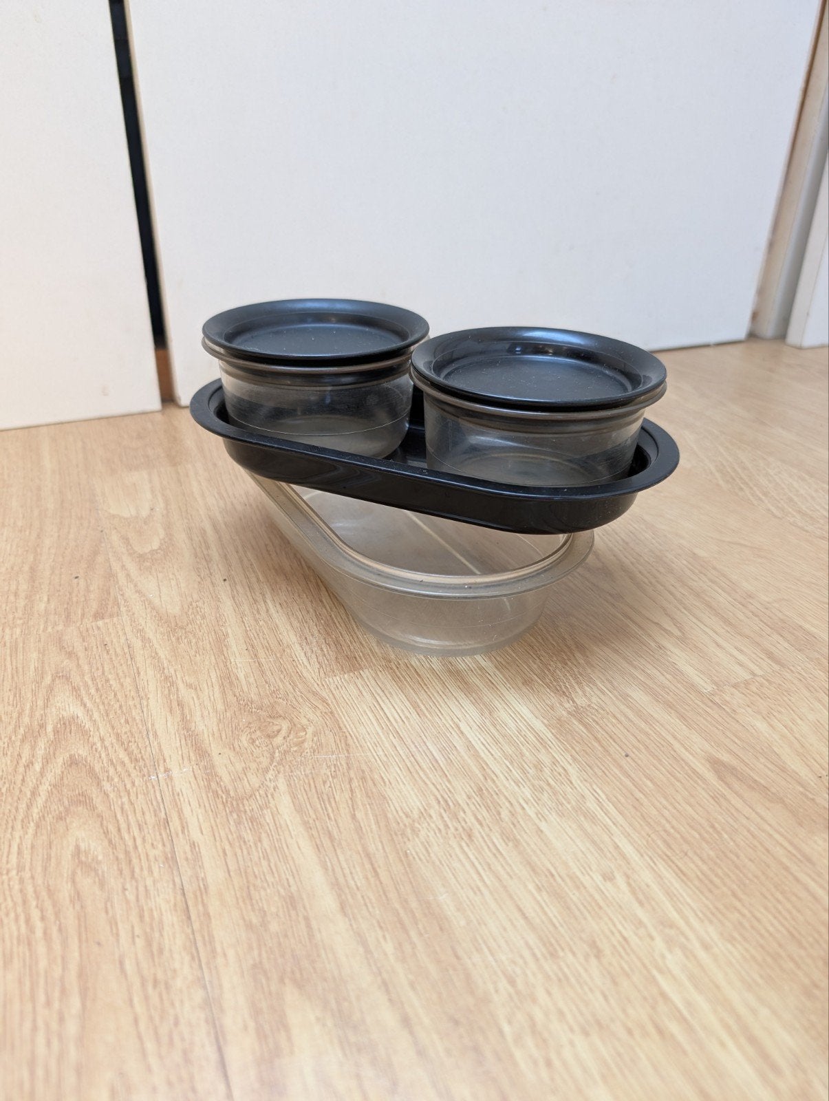 exclusief tupperware tapassetje schaal bakjes, Ophalen of Verzenden, Zo goed als nieuw, Schaal
