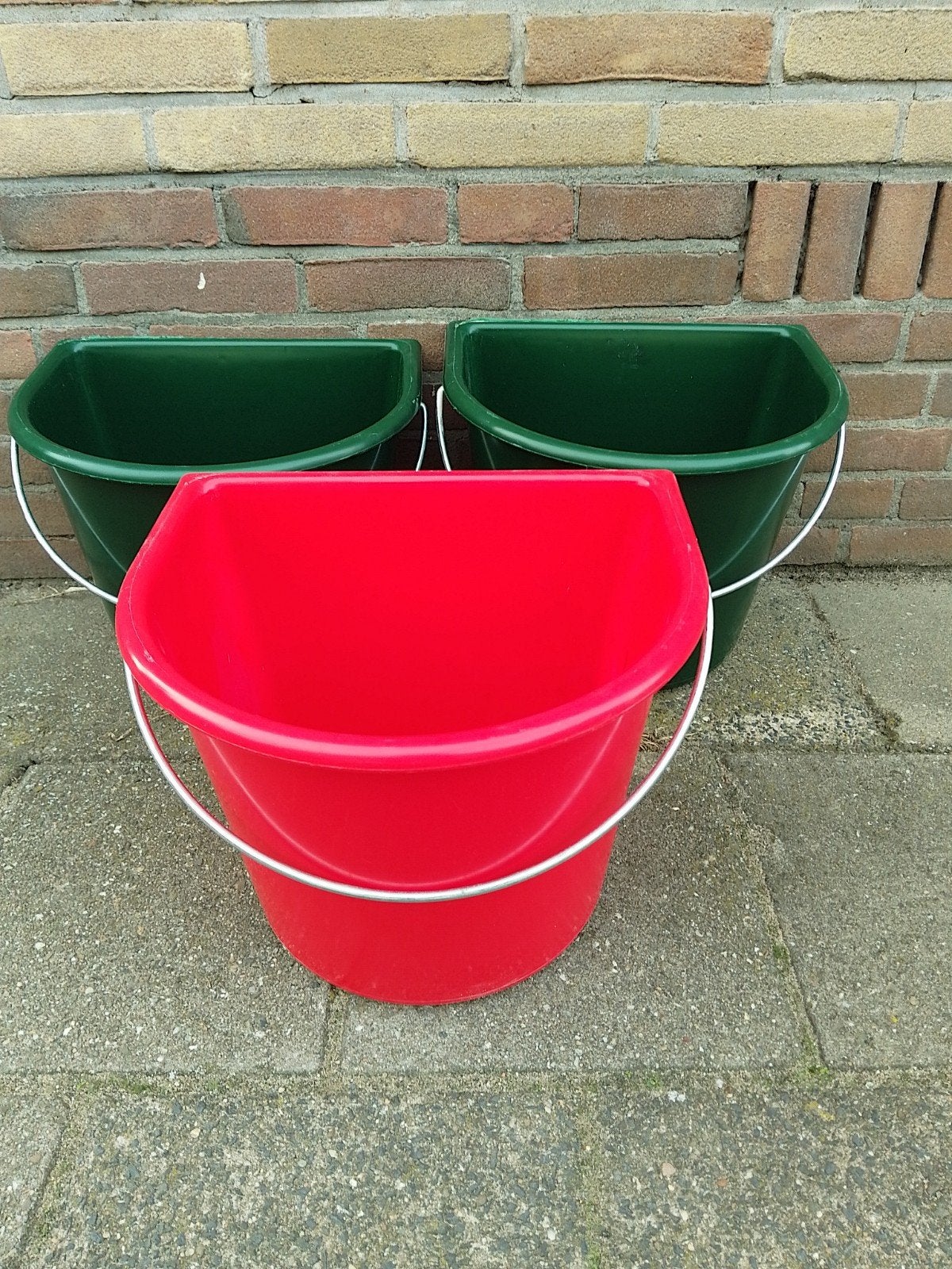 Emmer 15 L met vlakke kant, Ophalen of Verzenden, Nieuw, Kunststof, Met handgreep